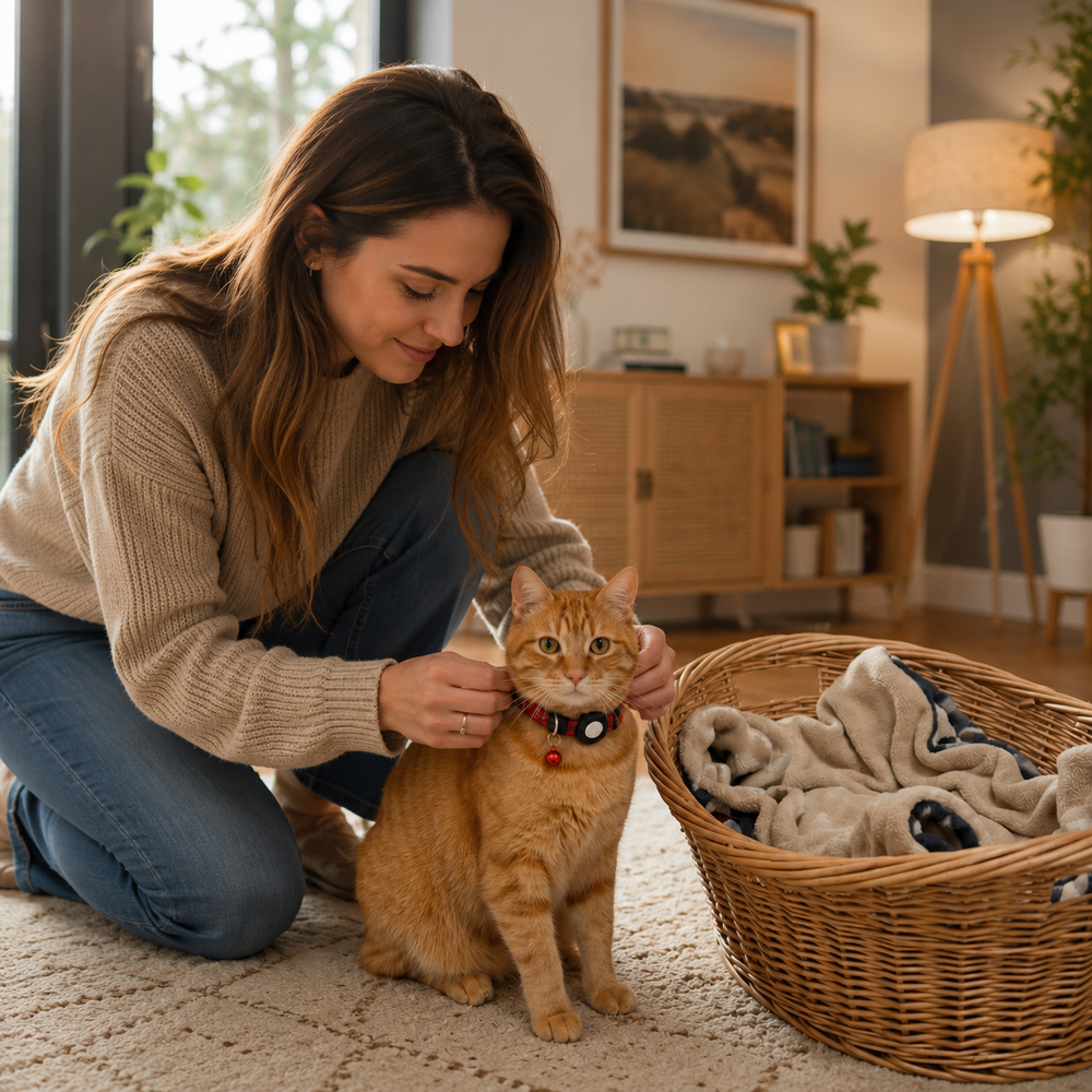 GPS-Halsband Soletrack – Orten Sie Ihre Katze in Echtzeit – Ohne SIM-Karte und Abonnement